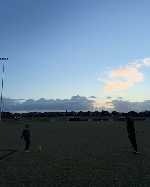 Evening Tune Up session on the pitch at the Point Cook venue